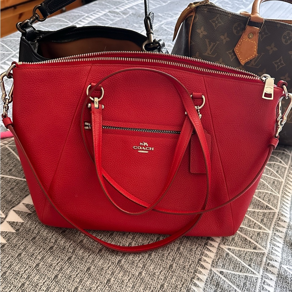 Coach New York Red prairie  Satchel CrossBody Bag